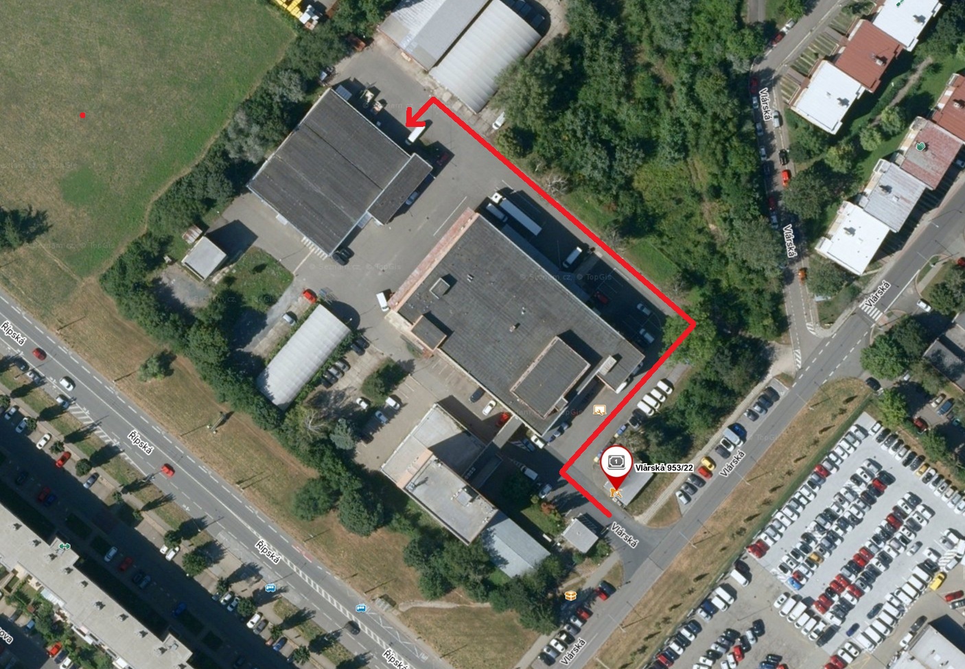 Mapka areálu kde nás najdete